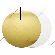 Подложка для торта Золото/Белая 36 см - Кондитер плюс. Товары для кондитеров 